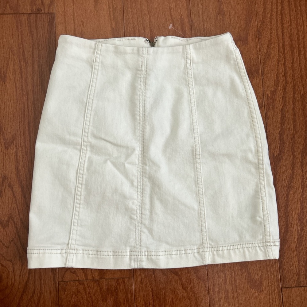 White free people skirt